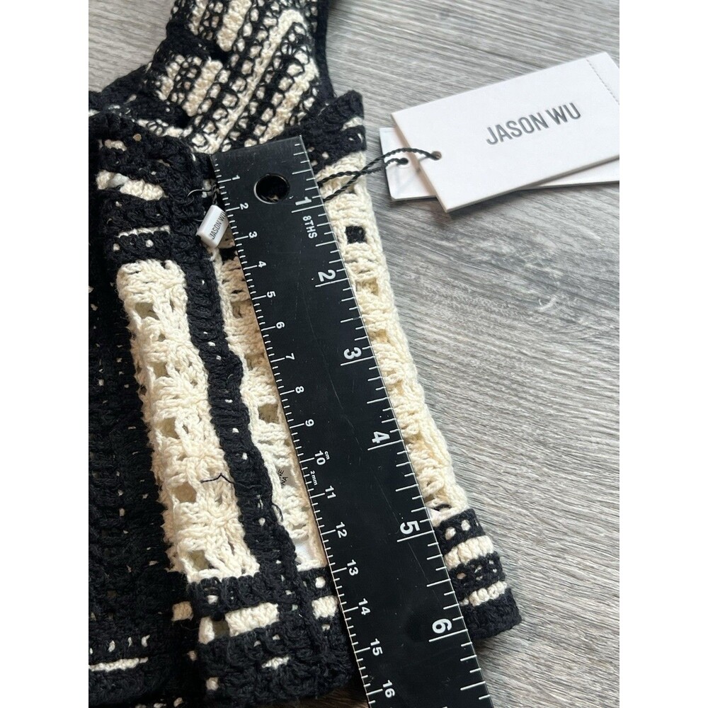 Jason Wu Crochet Cottage Core Cropped‎ Boho Hippie Tank Top Festival NWT Size 2 - Picture 6 of 8